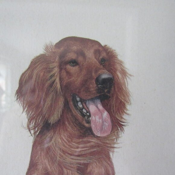 NIGEL HEMMING SIGNED PRINT/IRISH SETTERS 23 X 19 INCHES - Picture 8 of 11